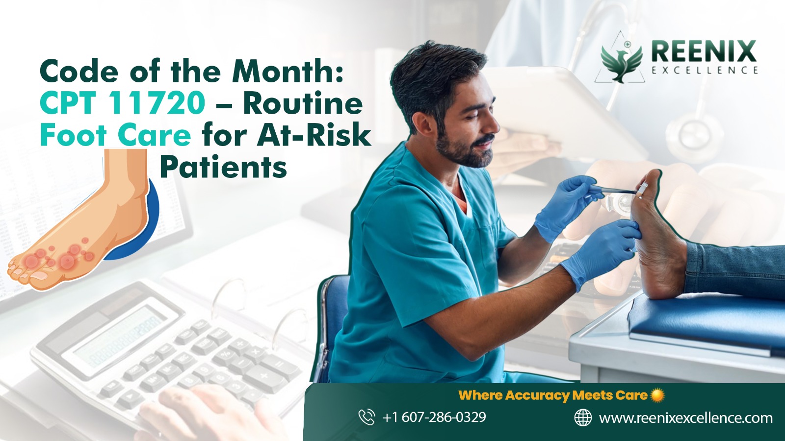 CPT 11720 Code for Podiatry Billing