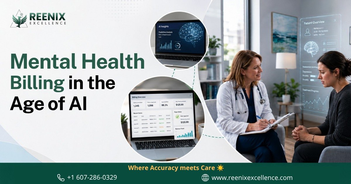Mental Health Billing Services supported by AI and Revenue Cycle Management for behavioral health practices